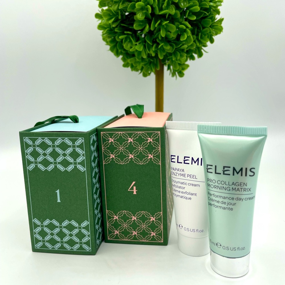Two Sample Elemis products with Decorative Boxes